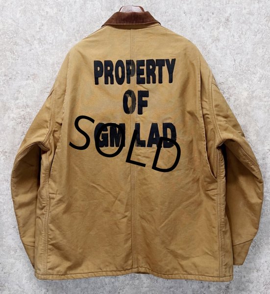 画像3: 〜90's USA製【ビンテージ】【Carhartt】【カーハート】バックプリント付き【ブランケット裏地付き】【キャメル】ダック地 【ミシガンチョアコート】【ダックジャケット】54TALL  (3)