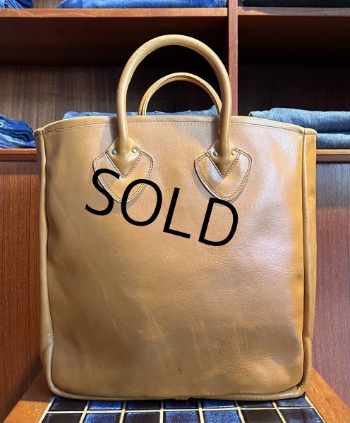 画像4: 程度良好 60’s~【ビンテージ】筆記体タグ L.L.bean【L.L.ビーン】【オールレザー】【レザーハンドル】トートバッグ ビーントート  (4)