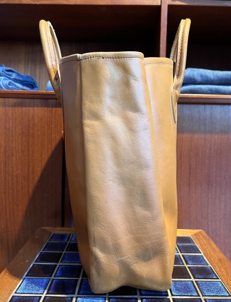 画像6: 程度良好 60’s~【ビンテージ】筆記体タグ L.L.bean【L.L.ビーン】【オールレザー】【レザーハンドル】トートバッグ ビーントート  (6)