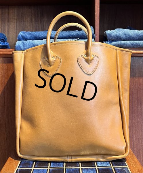画像1: 程度良好 60’s~【ビンテージ】筆記体タグ L.L.bean【L.L.ビーン】【オールレザー】【レザーハンドル】トートバッグ ビーントート  (1)
