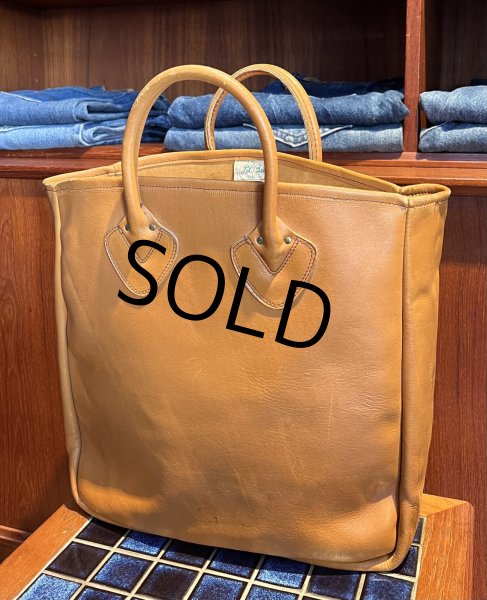 画像3: 程度良好 60’s~【ビンテージ】筆記体タグ L.L.bean【L.L.ビーン】【オールレザー】【レザーハンドル】トートバッグ ビーントート  (3)