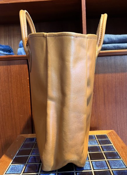 画像5: 程度良好 60’s~【ビンテージ】筆記体タグ L.L.bean【L.L.ビーン】【オールレザー】【レザーハンドル】トートバッグ ビーントート  (5)