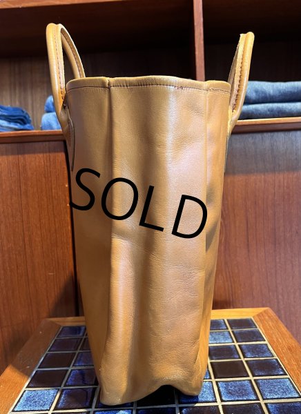 画像5: 程度良好 60’s~【ビンテージ】筆記体タグ L.L.bean【L.L.ビーン】【オールレザー】【レザーハンドル】トートバッグ ビーントート  (5)