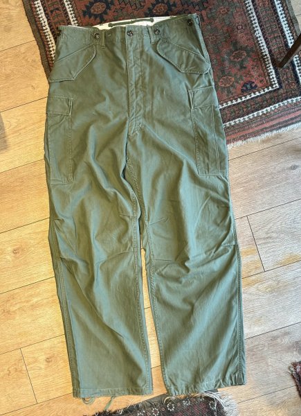 画像2: 【ビンテージ】50's【米軍実物】U.S.ARMY【M-51】【フィールドトラウザーズ】【カーゴパンツ】【M-Long程度】  (2)