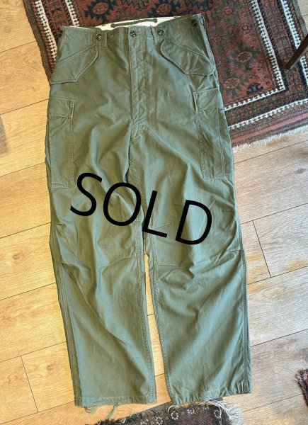 画像2: 【ビンテージ】50's【米軍実物】U.S.ARMY【M-51】【フィールドトラウザーズ】【カーゴパンツ】【M-Long程度】  (2)