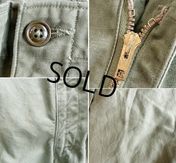 画像4: 【ビンテージ】50's【米軍実物】U.S.ARMY【M-51】【フィールドトラウザーズ】【カーゴパンツ】【M-Long程度】  (4)