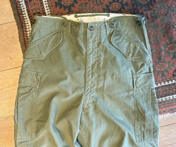画像5: 【ビンテージ】50's【米軍実物】U.S.ARMY【M-51】【フィールドトラウザーズ】【カーゴパンツ】【M-Long程度】  (5)
