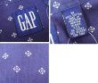 画像2: 90's【ビンテージ】【オールドギャップ】【GAP】【紺×白模様】【コットンボタンダウンシャツ】【サイズM】  (2)