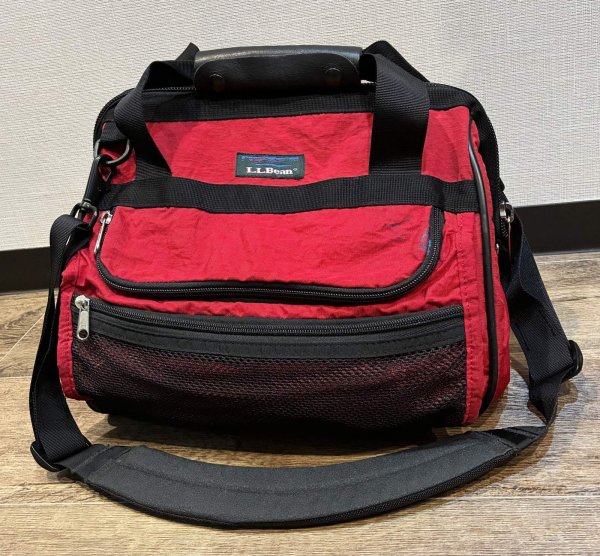 画像1: 【ビンテージ】【L.L.Bean】エルエルビーン【赤】2way【ボストンバッグ】  (1)