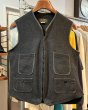 画像1: 〜80's【ビンテージ】【Eddie Bauer】【エディーバウアー】【黒】ウール【ハンティングベスト】【サイズL程度】  (1)