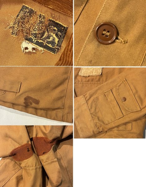 画像2: 30's【ビンテージ】【ISCO】【キャメル】フィッシングジャケット  (2)