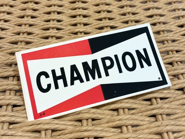 画像2: ~70's【デッドストック】【ビンテージ】【チャンピオンプラグ】デカール ステッカー 10.0x5.0  (2)