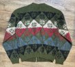画像3: 70's~【ビンテージ】【PURITAN】ピューリタン 緑×黒×赤【アーガイル】【モヘアカーディガン】サイズ42  (3)