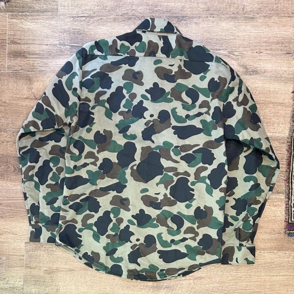 画像3: デッドストック 80's 【USA製】【ビンテージ】 【FIVEBROTHER】ファイブブラザー【カモフラ】シャモアシャツ サイズM  (3)