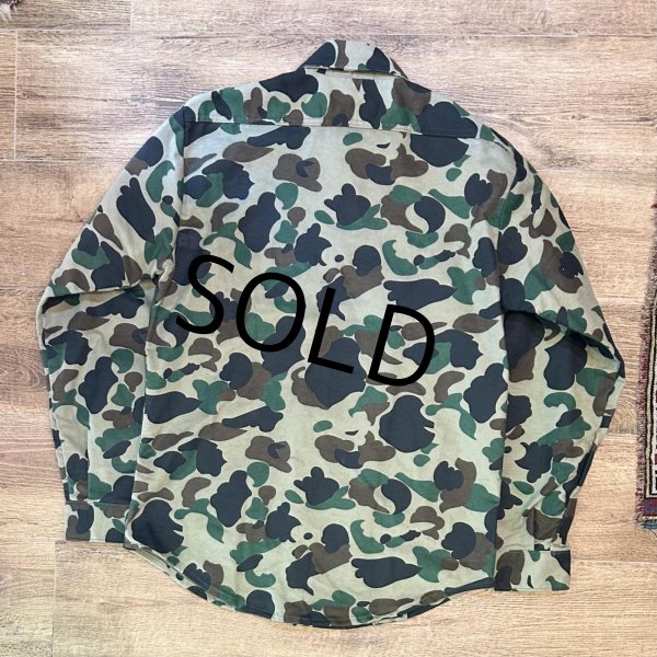 画像3: デッドストック　80's 【USA製】【ビンテージ】 【FIVEBROTHER】ファイブブラザー【カモフラ】シャモアシャツ　サイズM  (3)