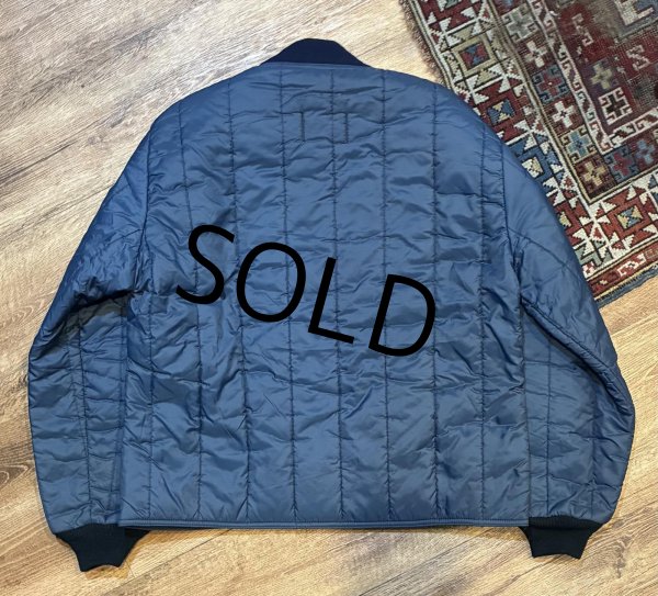 画像3: USA製【ビンテージ】【Refrigi Wear】【紺】【キルティングジャケット】【ジップアップブルゾン】【サイズL】  (3)