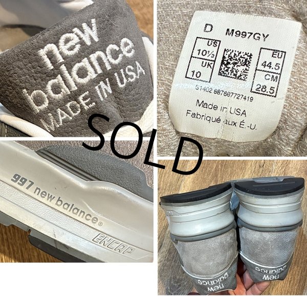 画像2: USA製【ニューバランス】new balance【997】グレー スニーカー【28.5ｃｍ】  (2)