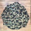 画像1: デッドストック 80's 【USA製】【ビンテージ】 【FIVEBROTHER】ファイブブラザー【カモフラ】シャモアシャツ サイズM  (1)
