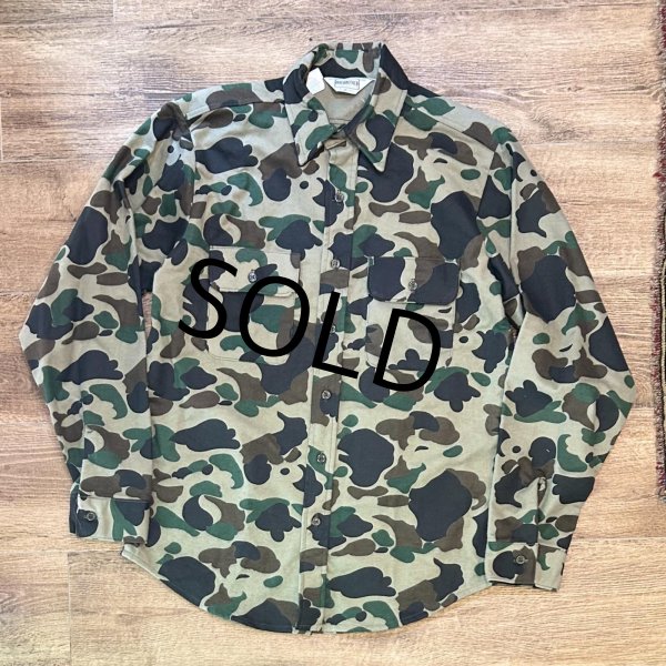 画像1: デッドストック　80's 【USA製】【ビンテージ】 【FIVEBROTHER】ファイブブラザー【カモフラ】シャモアシャツ　サイズM  (1)