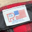 画像3: ほぼ未使用品 USA製【赤×黒】チェック【バッファローブレイド】バッファローチェック【ウールキャップ】【サイズフリー】  (3)