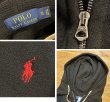 画像2: 【ラルフローレン】【POLO ralph lauren】ブラック【黒】フルジップ【パーカー】【サイズＸＬ】  (2)