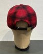 画像4: ほぼ未使用品 USA製【赤×黒】チェック【バッファローブレイド】バッファローチェック【ウールキャップ】【サイズフリー】  (4)