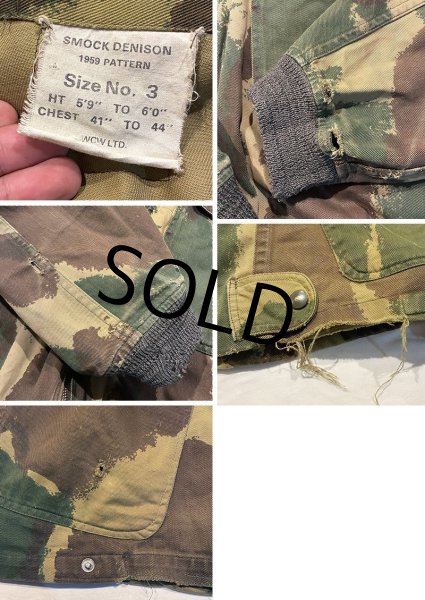 画像3: 60's【ビンテージ】【ブリティッシュアーミー】【イギリス軍】ブラッシュカモ【デニソンスモック】サイズ3  (3)