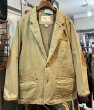 画像1: ORVIS【オービス】【ベージュ】レザーアクセント【ブルゾン】【コットンジャケット】 テーラードジャケット【サイズ40】  (1)