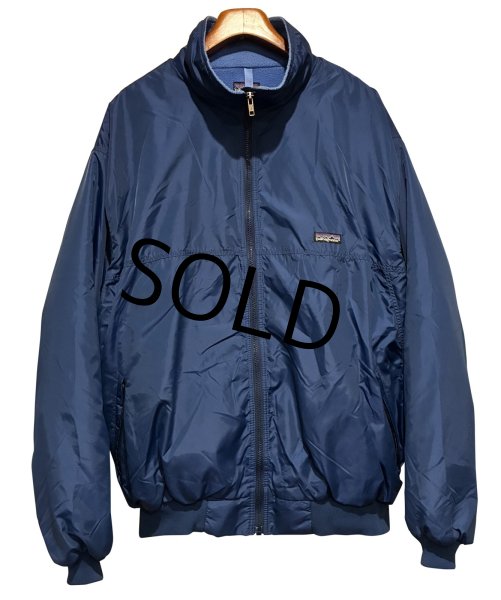 画像1: 程度良好!! 90's ビンテージ【パタゴニア】patagonia ナイロン【紺×水色】【シェルドシンチラジャケット 】【裏フリースブルゾン】【サイズXXL】  (1)