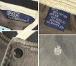画像2: 【ラルフローレン】【POLO RALPH LAUREN】【チャコール×白】【ブルゾン】ジャケット【スタジャン】【サイズＬ】  (2)