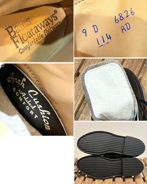 画像2: 【デッドストック】【Bates Floataways】【ブラック】黒【レザーブーツ】【9D】【27cm程度】  (2)