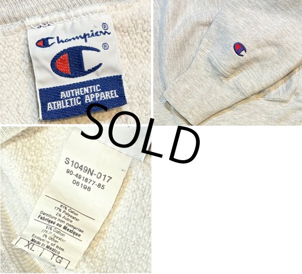 画像2: 90's~【ビンテージ】【Champion】【チャンピオン】グレー【L.S.NORTH WRESTLING】レスリング【チームスウェット】【グレー】【サイズXL】  (2)