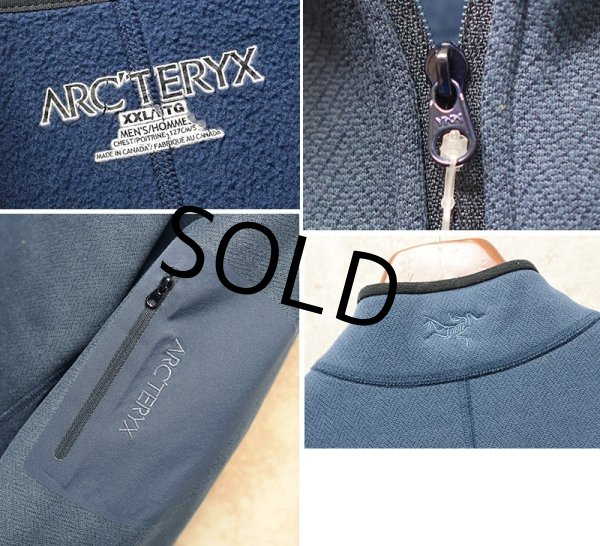 画像2: 【カナダ製】【アークテリクス】紺 ハーフジップ【フリースジャケット】ポーラテックフリース【サイズXXL】  (2)