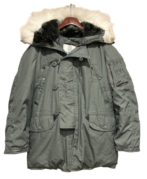 画像1: デッドストック!! 80's【ビンテージ】米軍実物【USAF】GREENBRIER INDUSTRIES製 ステンシル入り【N-3B】【フライトジャケット】【サイズXS】  (1)