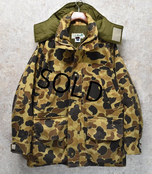 画像1: 80's【ビンテージ】【ＬＬビーン】【L.L.Bean】【ダックハンターカモ】カモ柄 ゴアテックス シンサレート入り【マウンテンパーカー】【サイズL】  (1)