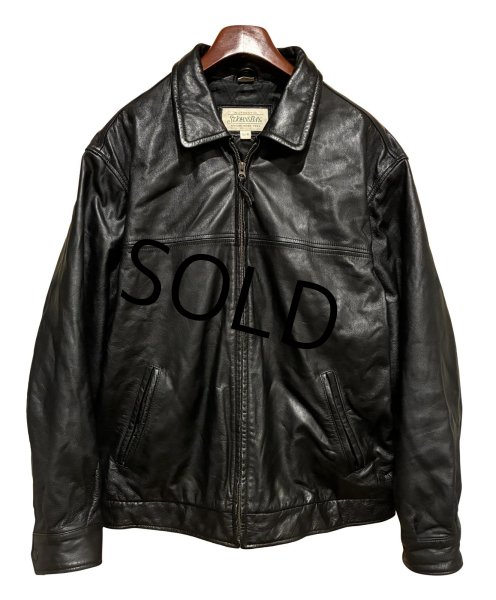 画像1: 【ビンテージ】【セントジョーンズベイ】【黒】キルティング裏地付き【レザージャケット】【サイズL】  (1)