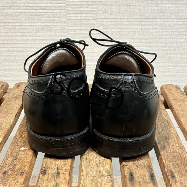 画像4: USA製【ビンテージ】【オールデン】alden【ウィングチップ】黒【ブラック】【レザーシューズ】【9 1/2 D】【28.5cm程度】  (4)
