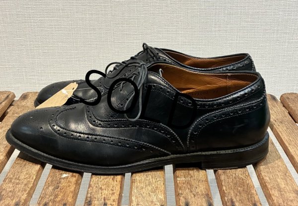 画像5: USA製【ビンテージ】【オールデン】alden【ウィングチップ】黒【ブラック】【レザーシューズ】【9 1/2 D】【28.5cm程度】  (5)