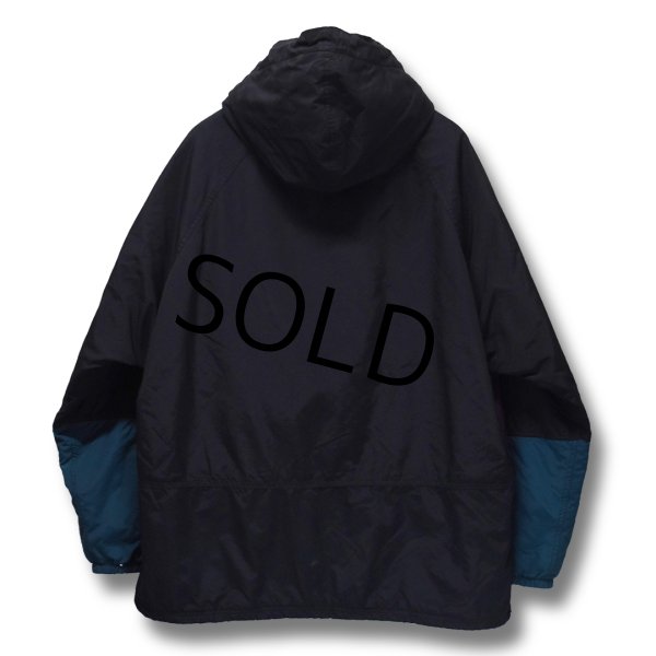 画像4: 〜90's【USA製】 L.L.Bean エルエルビーン  黒ｘ紫ｘ青  シンサレート 中綿入り アノラックパーカー 【サイズXL】  (4)