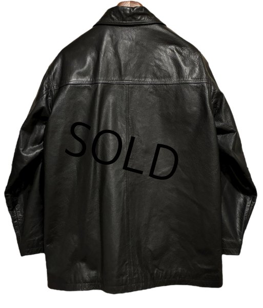 画像3: 【ビンテージ】【AEROPOSTALE】エアロポステール【黒】【レザージャケット】カーコート【サイズS】  (3)