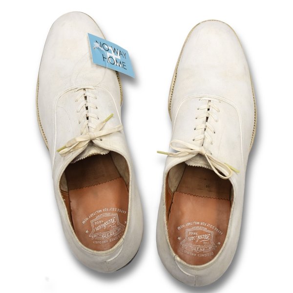 画像1: 【オールドフローシャイム】FLORSHEIM 【ホワイトバックス】白【バックスシューズ】【10 1/2 C】【28.5cm程度】  (1)