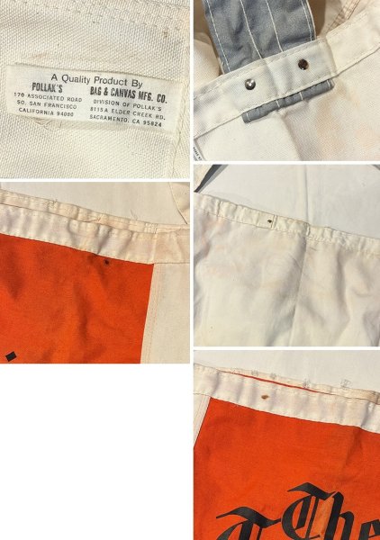 画像2: 【デッドストック】60's【ビンテージ】トレントニアン【生成り】【ニュースペーパーバッグ】【ショルダーバッグ】  (2)