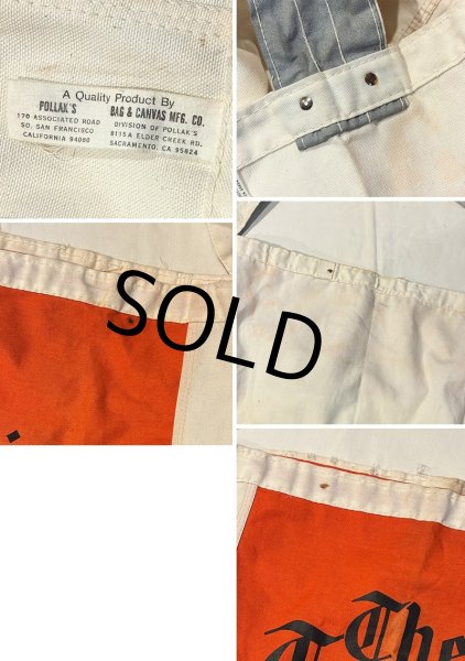 画像2: 【デッドストック】60's【ビンテージ】トレントニアン【生成り】【ニュースペーパーバッグ】【ショルダーバッグ】  (2)