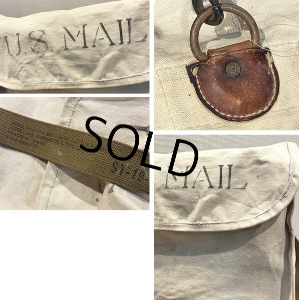 画像2: 40s~【ビンテージ】キャンバス地【US MAIL BAG】USPS【メールバッグ】  (2)