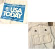 画像2: 80's~【デッドストック】USA製【ビンテージ】【生成り×青】【USA TODAY】【ニュースペーパーバッグ】【ショルダーバッグ】  (2)