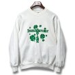 画像1: 90's【USA製】JERZEES ジャージーズ【ビンテージ】【IRISH IRRESISTIBLY】プリント【白】スウェット【サイズL】  (1)