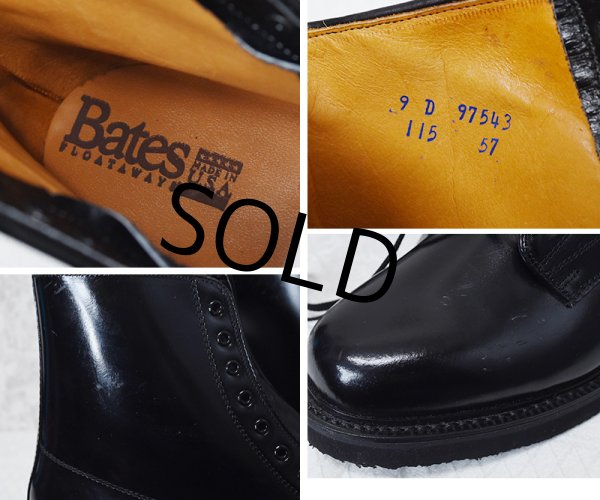 画像2: 【デッドストック】【Bates Floataways】ベイツ【ブラック】黒【レザーブーツ】レースアップブーツ【9D】【27cm程度】  (2)