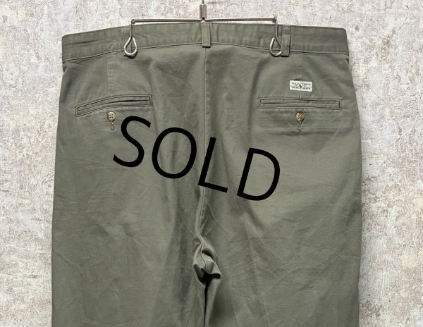 画像4: ビンテージ【ラルフローレン】POLO RALPH LAUREN【オリーブ】ANDREW PANTS【アンドリューパンツ】【２タック】【コットンパンツ】【36×32】  (4)