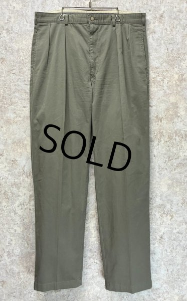 画像1: ビンテージ【ラルフローレン】POLO RALPH LAUREN【オリーブ】ANDREW PANTS【アンドリューパンツ】【２タック】【コットンパンツ】【36×32】  (1)