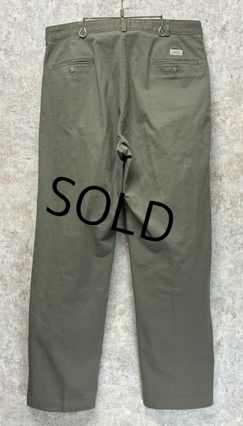 画像5: ビンテージ【ラルフローレン】POLO RALPH LAUREN【オリーブ】ANDREW PANTS【アンドリューパンツ】【２タック】【コットンパンツ】【36×32】  (5)
